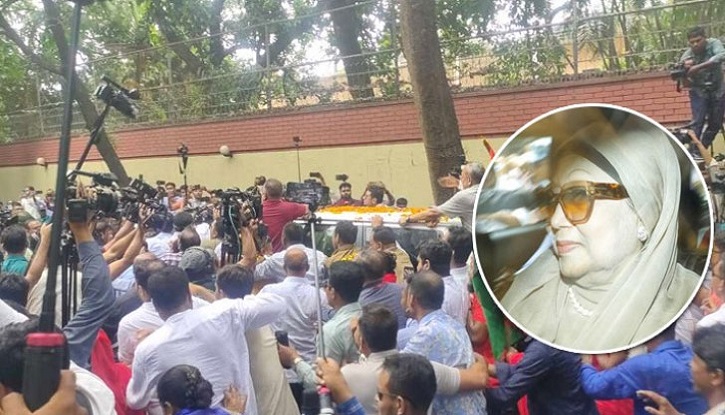 গুলশানের বাসভবনে খালেদা জিয়া